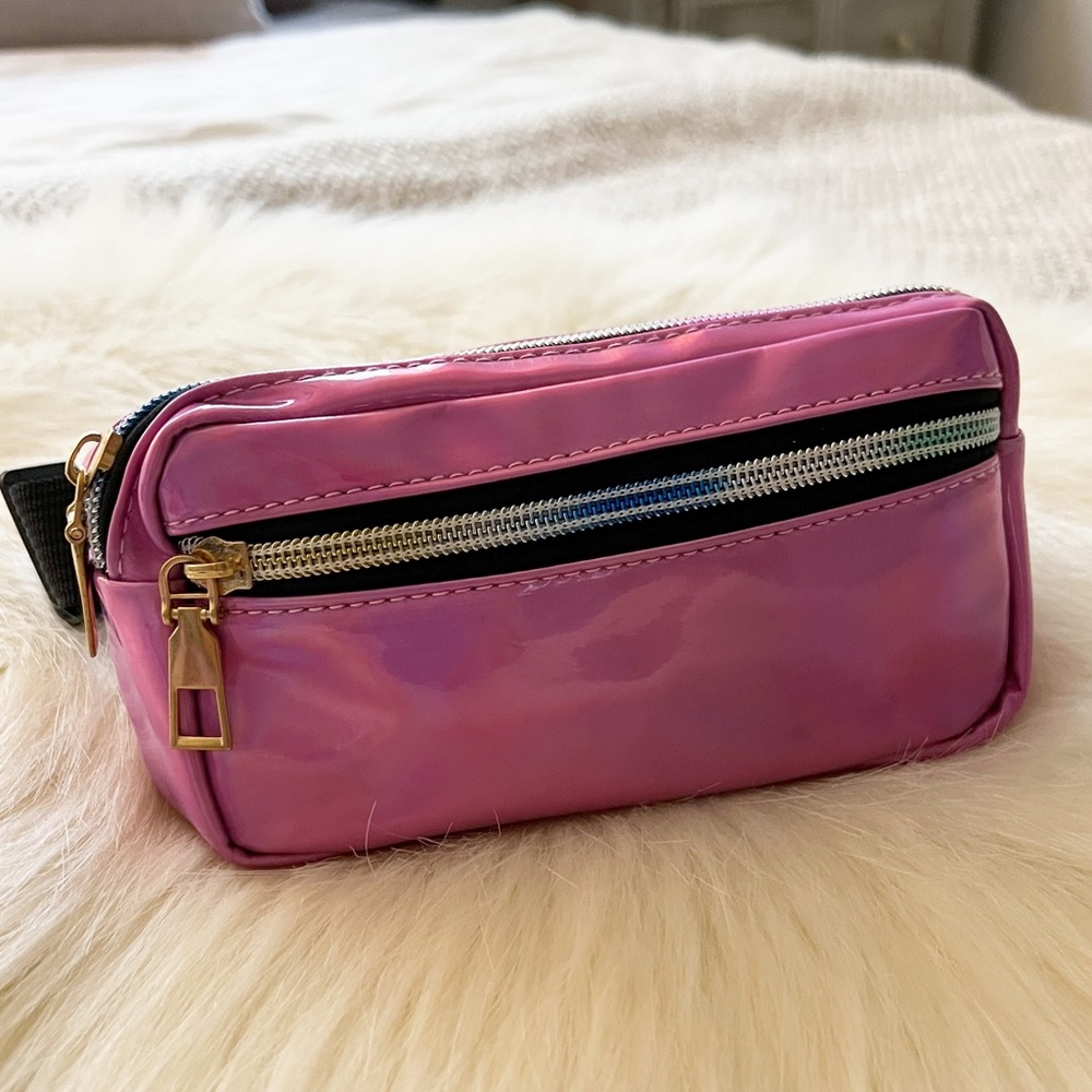 Hot Pink Holographic Fanny Pack Bag